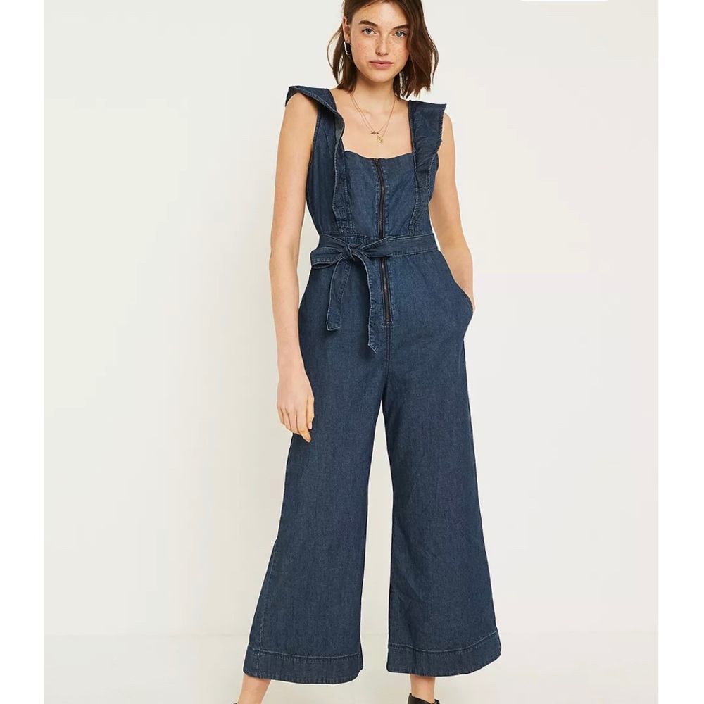 Free People Denim Jumpsuit
